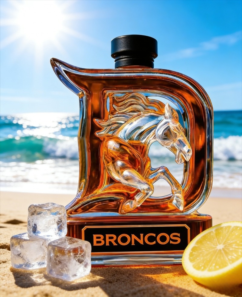 Glass Decanter Whiskey - ขวดแก้วดีไซน์ม้า 3 มิติ รุ่น Novelty พร้อมจุกปิดรูปมงกุฎ