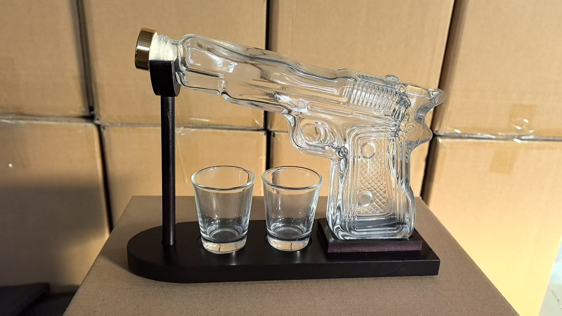 ขวดแก้วทรงปืน Sandhawk สำหรับใ - Glass Decanter Whiskey บทวิจารณ์และราคา