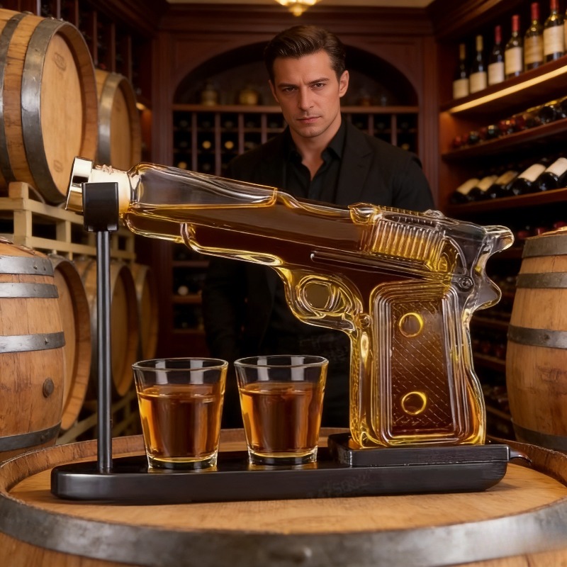 ขวดแก้วทรงปืน Sandhawk สำหรับใ - Glass Decanter Whiskey บทวิจารณ์และราคา