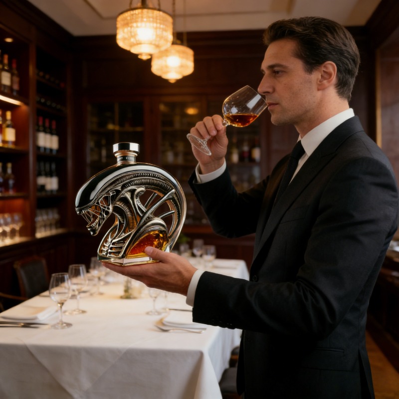 ขวดเหล้ารูปทรงเอเลี่ยนเซโนมอร์ - Glass Decanter Whiskey บทวิจารณ์และราคา