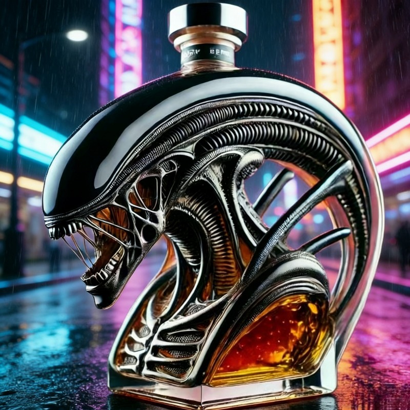 ขวดเหล้ารูปทรงเอเลี่ยนเซโนมอร์ - Glass Decanter Whiskey บทวิจารณ์และราคา