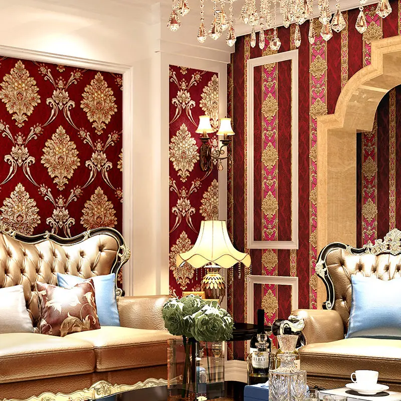 วอลเปเปอร์ลายดามัสก์สีน้ำเงินส - Luxury Lifestyle Wallpaper บทวิจารณ์และราคา