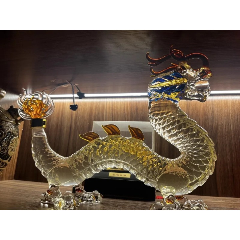 ขวดเหล้ารูปมังกร ลายจีน สำหรับ - Glass Decanter Whiskey บทวิจารณ์และราคา