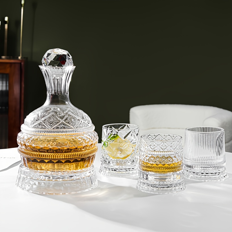 ขวดเหล้าไวน์คริสตัลชุดขวดเหล้า - Glass Decanter Whiskey บทวิจารณ์และราคา