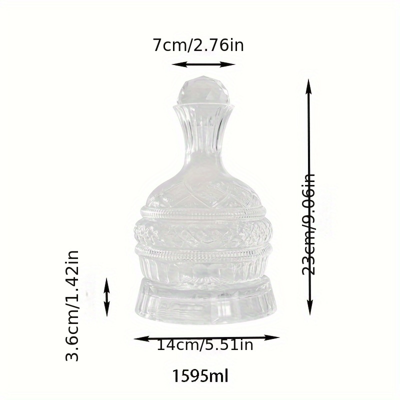 ขวดเหล้าไวน์คริสตัลชุดขวดเหล้า - Glass Decanter Whiskey บทวิจารณ์และราคา