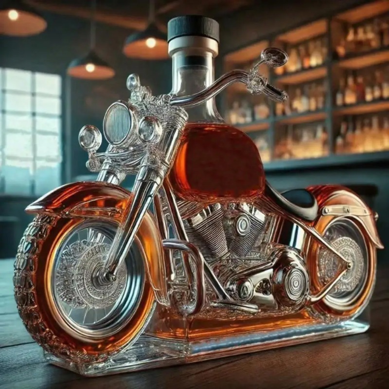 ขวดเหล้าวิสกี้สไตล์มอเตอร์ไซค์ - Glass Decanter Whiskey บทวิจารณ์และราคา