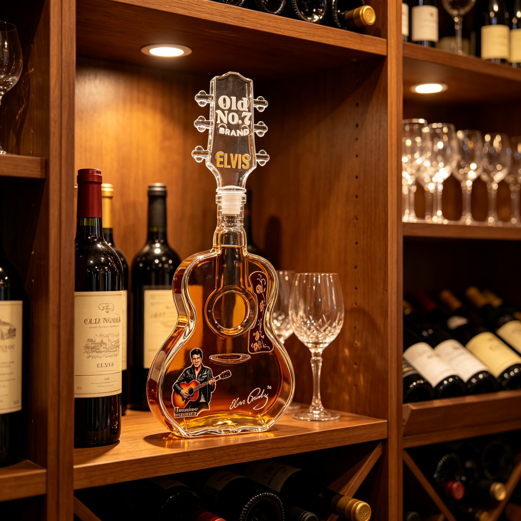 ขวดแก้วรูปกีตาร์เอลวิส พร้อมสต - Glass Decanter Whiskey บทวิจารณ์และราคา